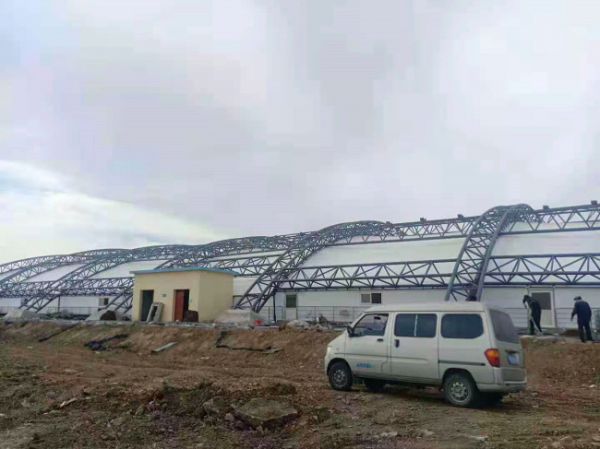 污水池加盖施工现场