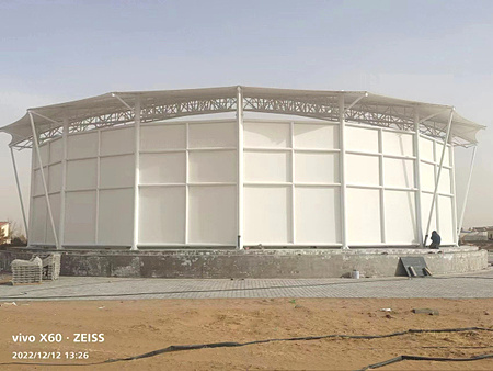 膜结构污水池盖