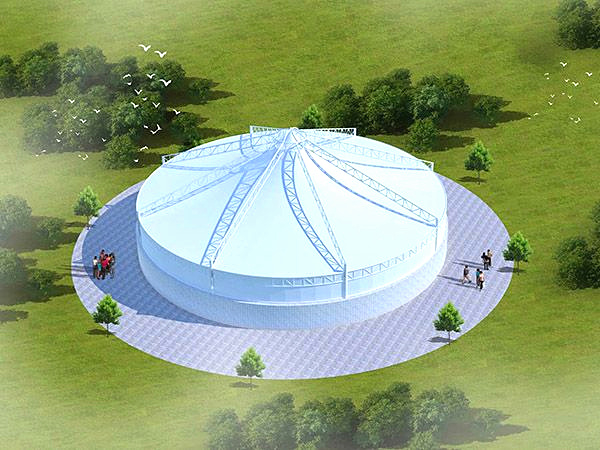 膜结构污水池盖