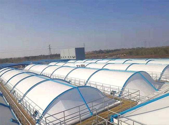 膜结构污水池盖